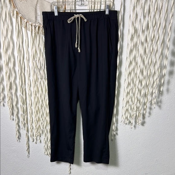 Nili Lotan NWOT Aida Wool Blend Drop Crotch Trouser in Black Size Large - Picture 2 of 13